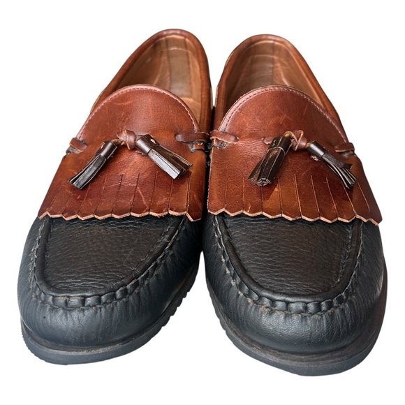 Allen Edmonds Nashua Leather Tassel Loafer 42250 in Black/Brown Men’s 11 D (Med) - Picture 2 of 8